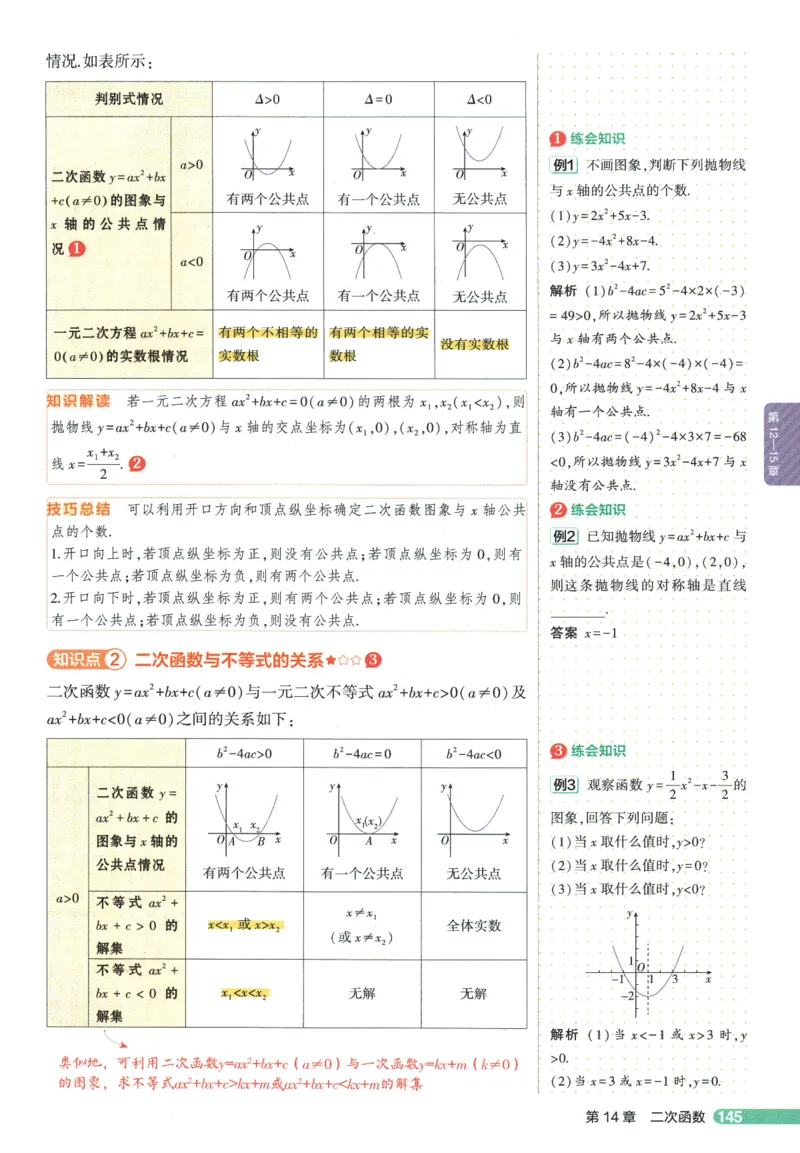2026版53初中知识清单-数学