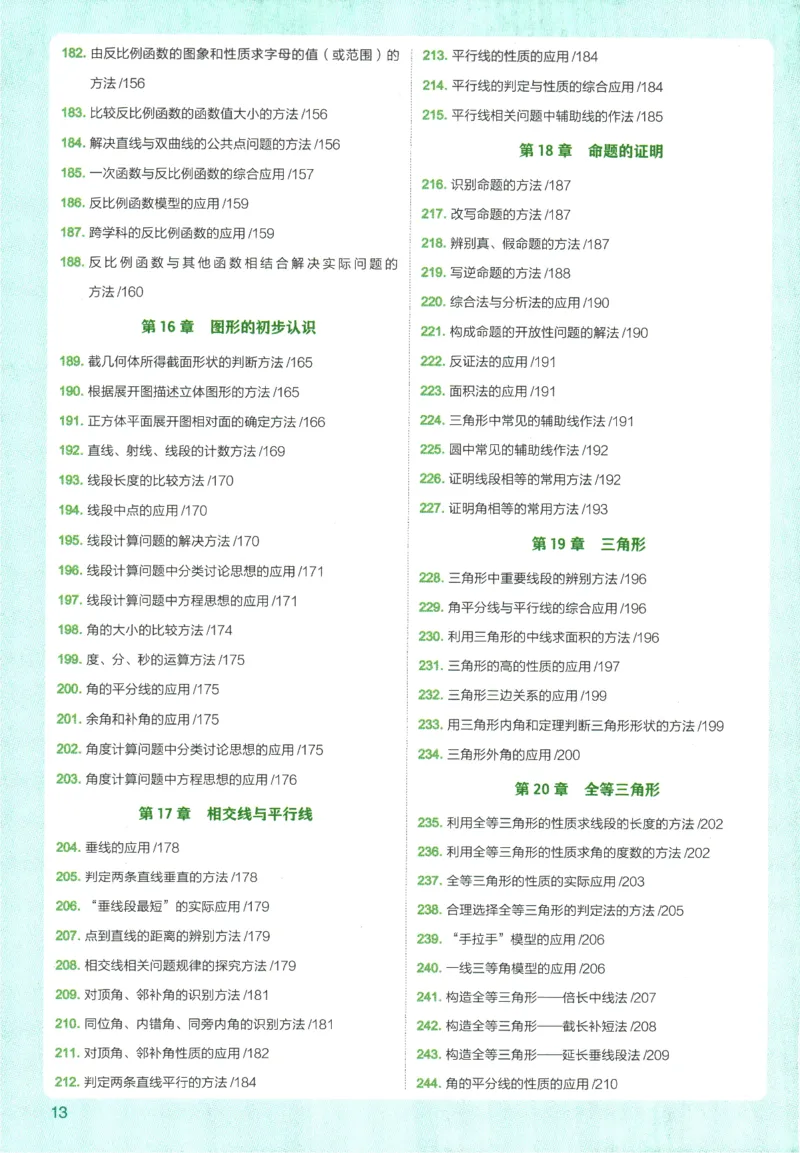 2026版53初中知识清单-数学