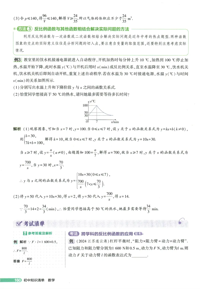 2026版53初中知识清单-数学