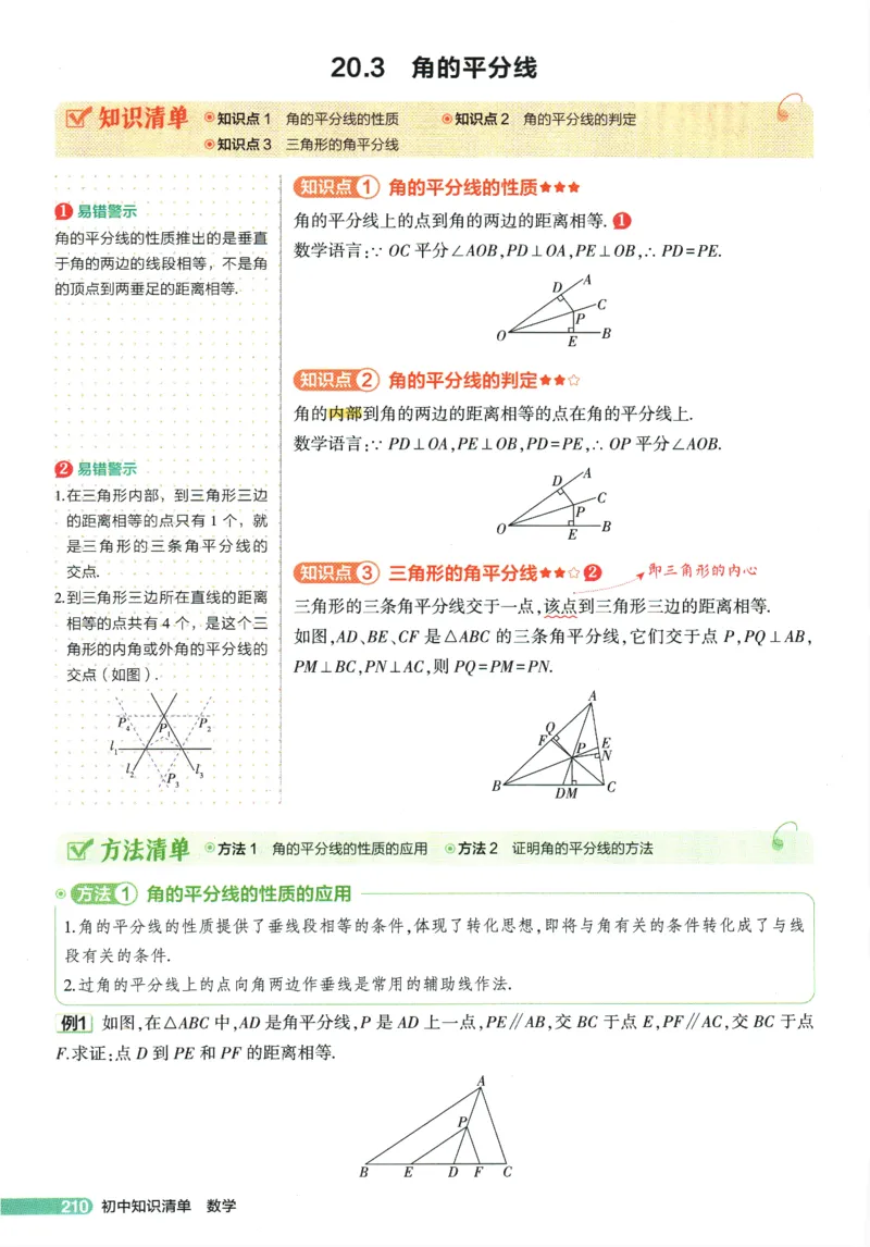 2026版53初中知识清单-数学