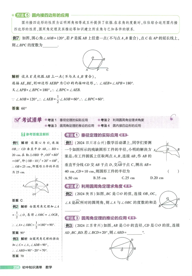2026版53初中知识清单-数学