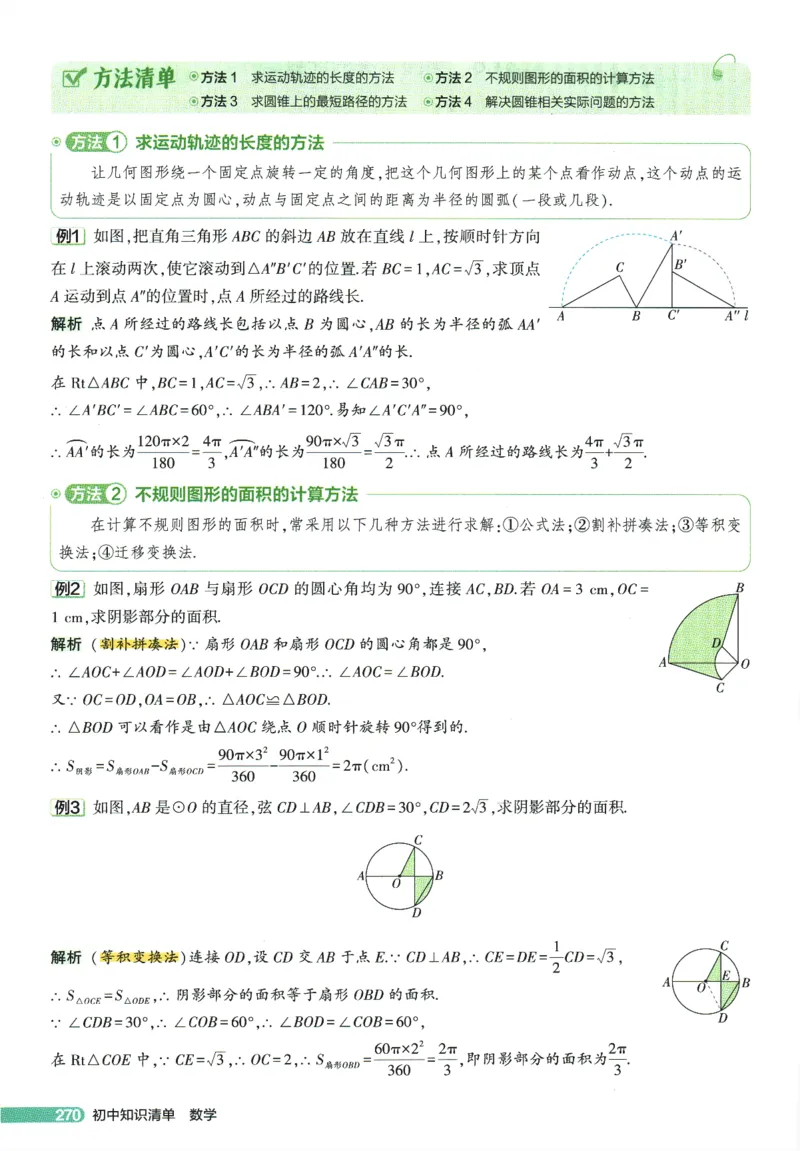 2026版53初中知识清单-数学