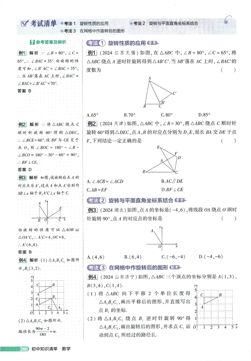 2026版53初中知识清单-数学