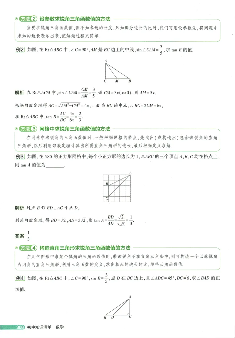 2026版53初中知识清单-数学