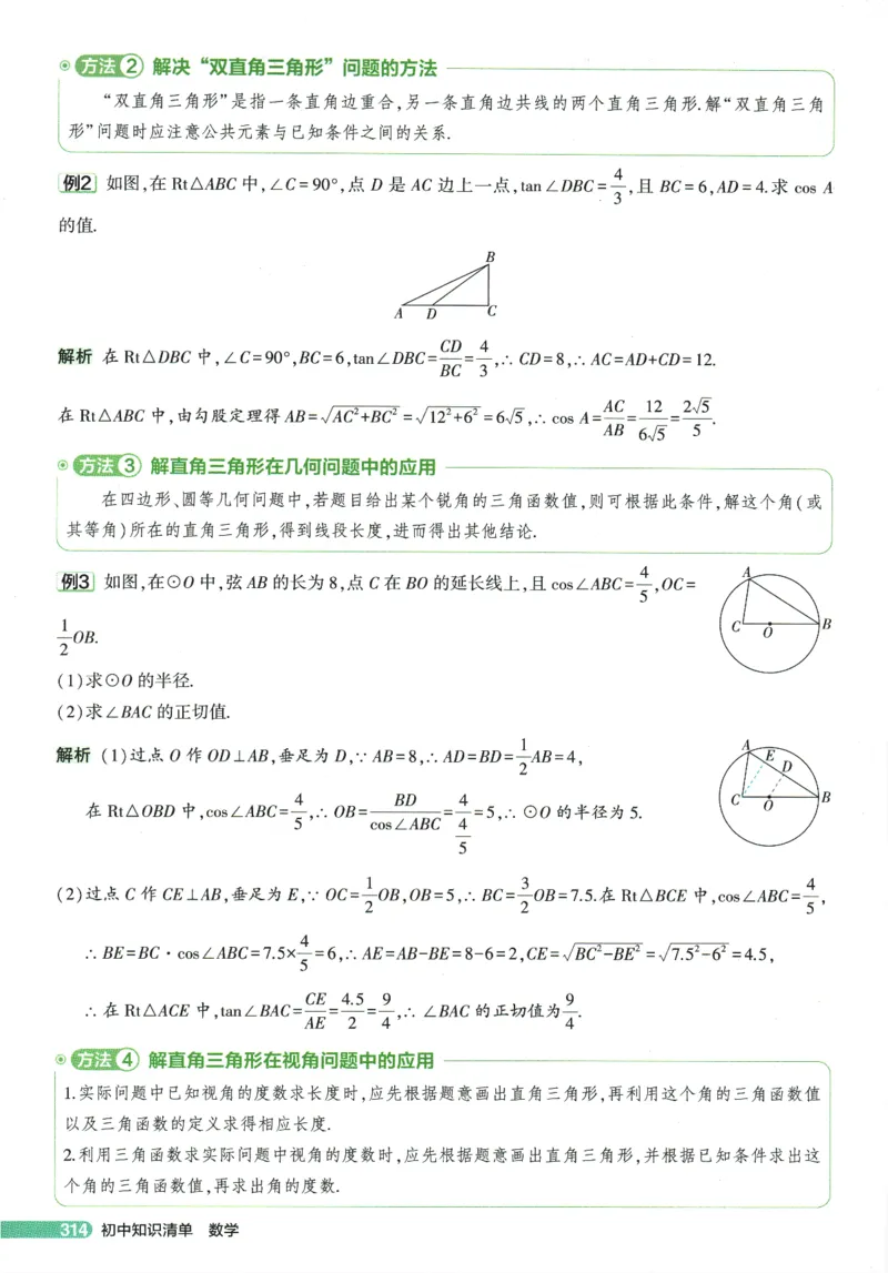 2026版53初中知识清单-数学