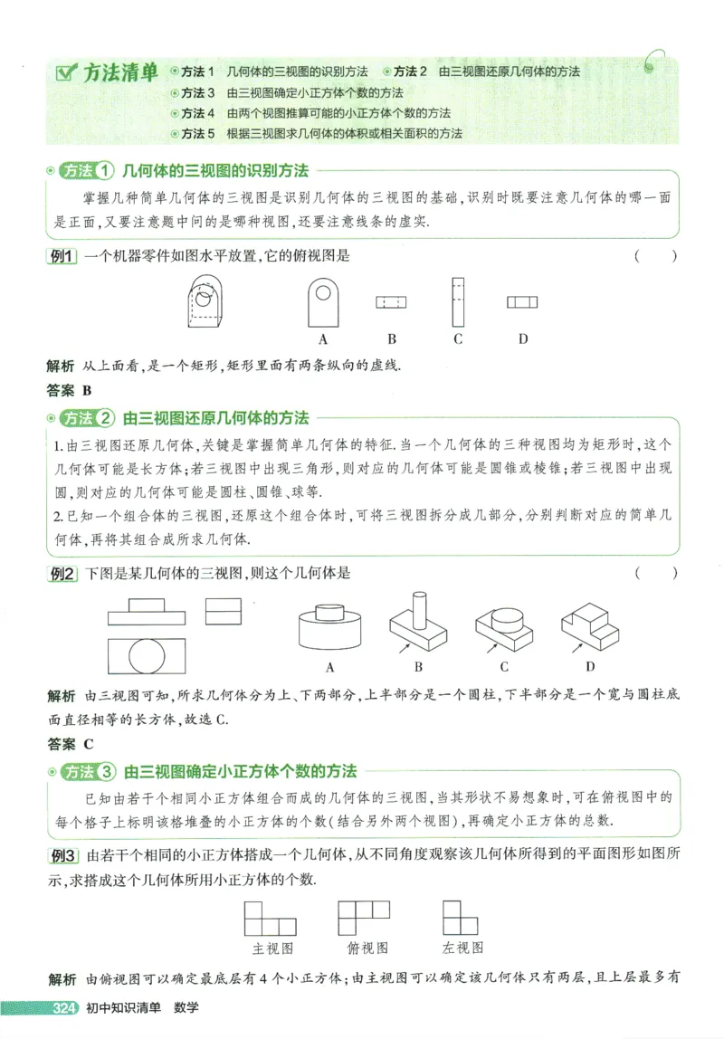 2026版53初中知识清单-数学