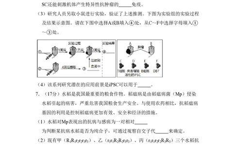 2018年高考生物试卷（北京）（空白卷）_生物历年高考真题_新&middot;PDF版2008-2025&middot;高考生物真题_生物（按省份分类）2008-2025_2008-2025&middot;（北京）生物高考真题