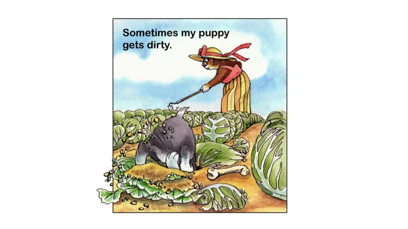 23.Justmeandmypuppy_Frank（小毛怪）老师爆笑阅读单词课（50个故事3000词）_小炸毛爆笑故事单词课课件