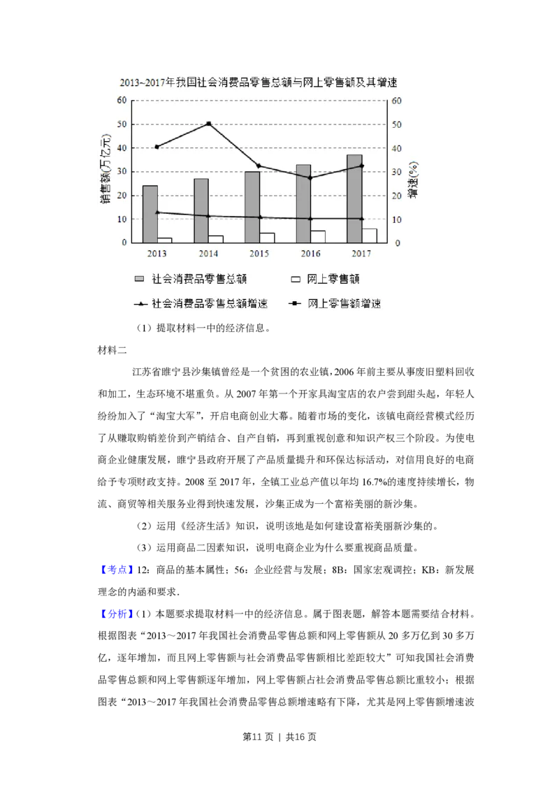 2019年高考政治试卷（天津）（解析卷）_政治历年高考真题_新&middot;PDF版2008-2025&middot;高考政治真题_政治（按年份分类）2008-2025_2019&middot;政治高考真题