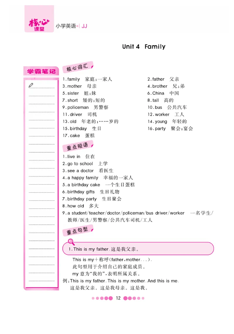 《核心课堂》3年级英语上册（冀教版）小册_2024年人教版小学数学一二三四五六年级上册下册期中期末试a0747_小学全科《同步练习+精品试卷》打包下载（1-6年级单元月考期中期末试卷）