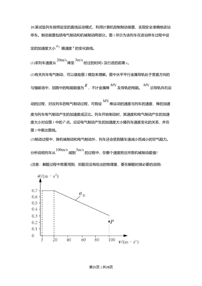 2020年高考物理试卷（北京）（解析卷）_物理历年高考真题_新&middot;Word版2008-2025&middot;高考物理真题_物理（按年份分类）2008-2025_2020&middot;高考物理真题
