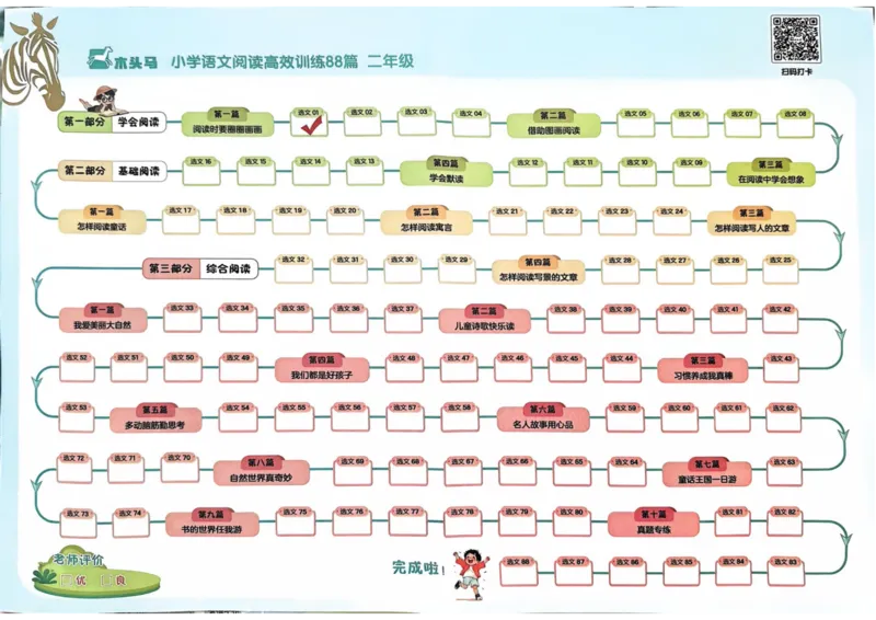 2026版木头马88篇高效训练-2年级-解题方法+打卡表_26版木头马88篇高效训练-2年级