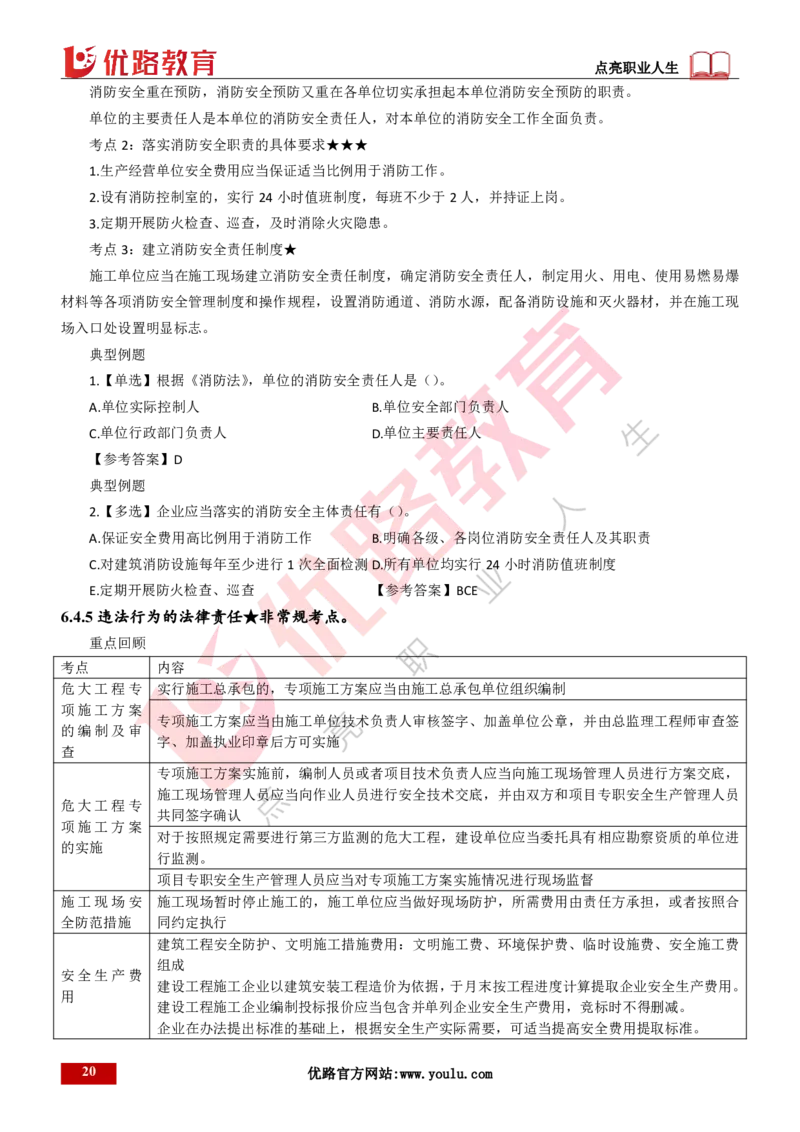 25年一建《工程法规》精讲第6章讲义打印版_2026年一建法规_2025年一建法规SVIP_02-基础精讲✿高端面授✿深度强化_22-法规《教材精讲班》刘老师YL