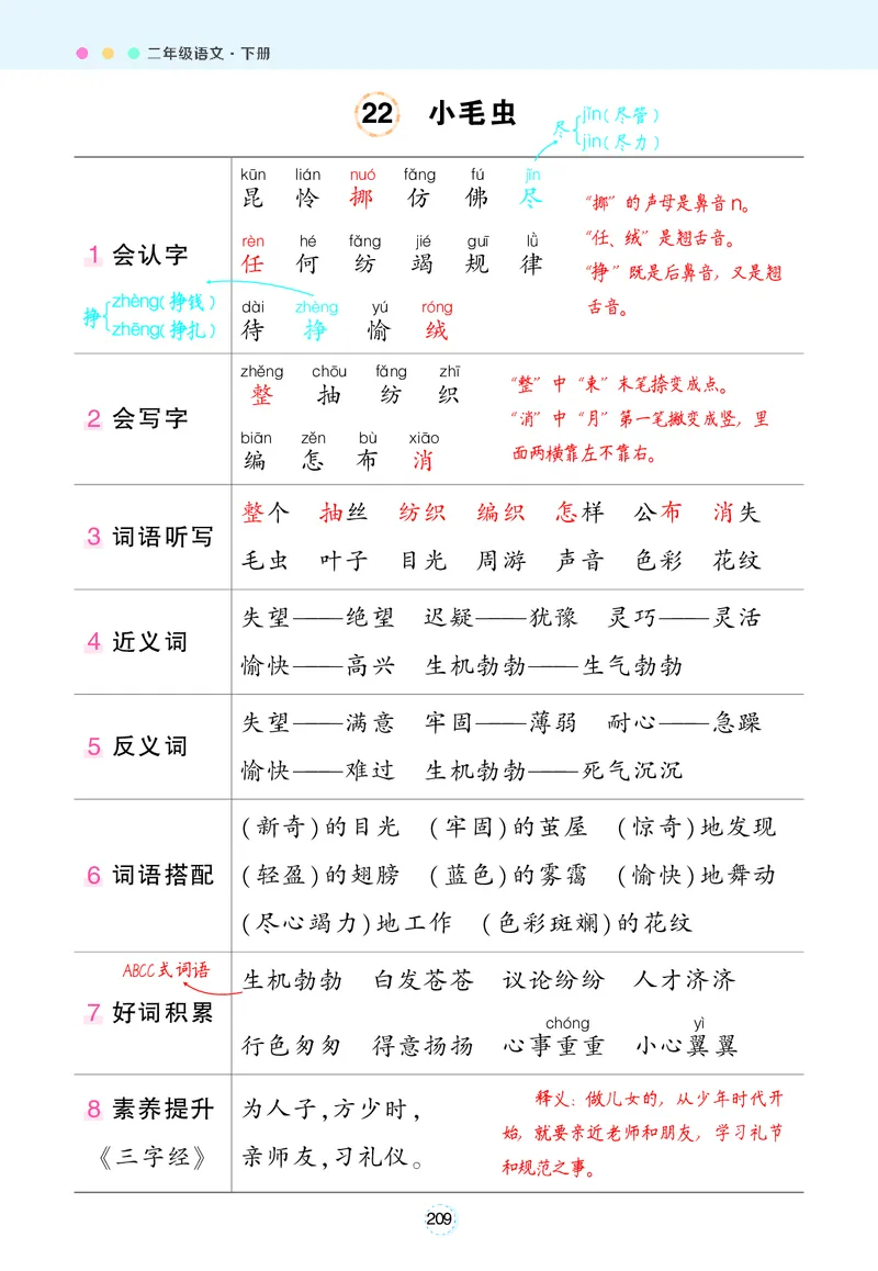 2.8状元语文笔记背记清单_二年级上下册资料_小学二年级学习资料-25年更新版_2-02、小学二年级语文下册_2-2-1、复习、知识点、归纳汇总_语文知识点总结(按每课）