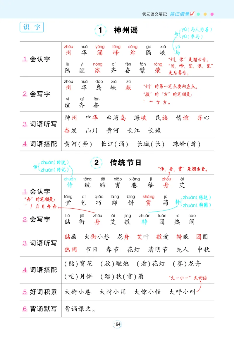 2.8状元语文笔记背记清单_二年级上下册资料_小学二年级学习资料-25年更新版_2-02、小学二年级语文下册_2-2-1、复习、知识点、归纳汇总_语文知识点总结(按每课）