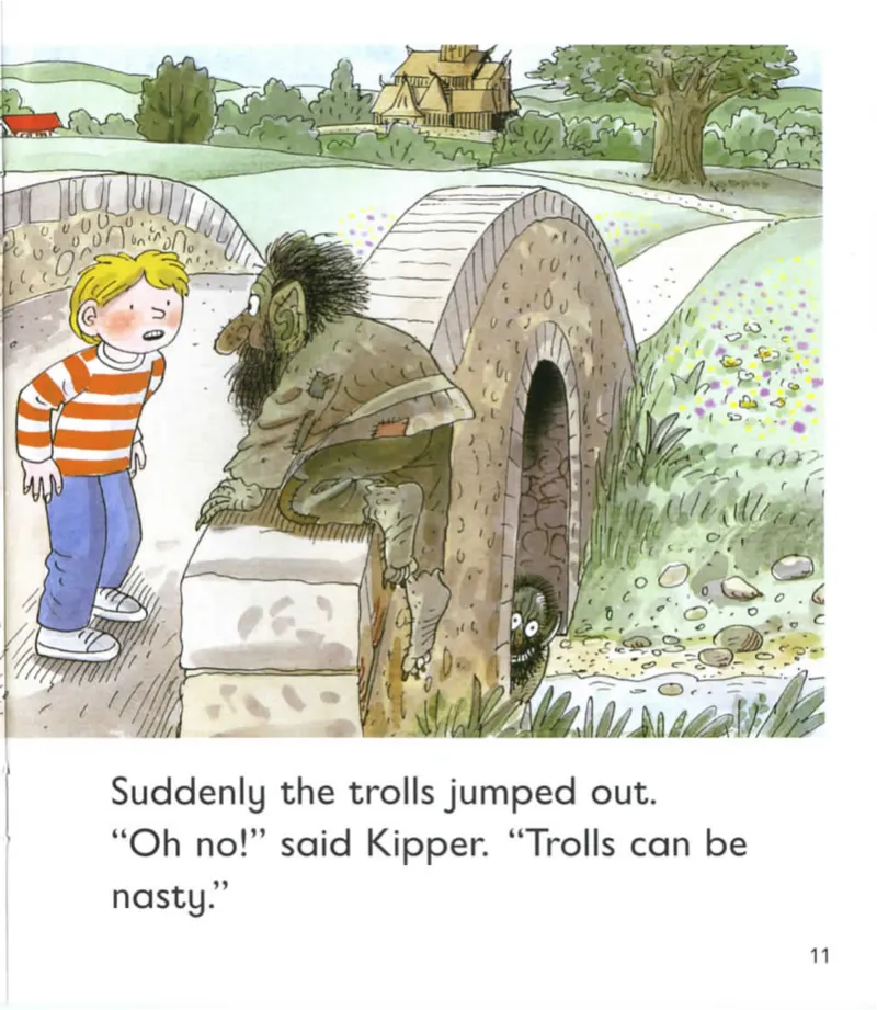 5-21KipperandtheTrolls_Frank（小毛怪）老师爆笑阅读单词课（50个故事3000词）_牛津树5级别穿越单词课课件