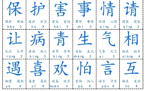 2.8一下语文-字卡_一年级上下册资料_小学一年级学习资料-25年更新版_1-02、小学一年级语文下册_3-6-2-1、复习、知识点、归纳汇总_部编（人教）版_精品总结类资料（背读类）