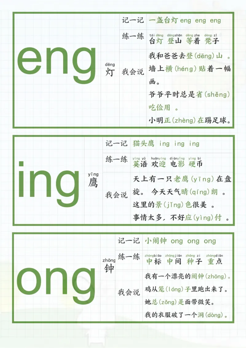 1_一年级上册拼音贴_一到六小学晨读晚默晨诵晚读_24秋一年级上册各类资料(小纸条知识点默写单)