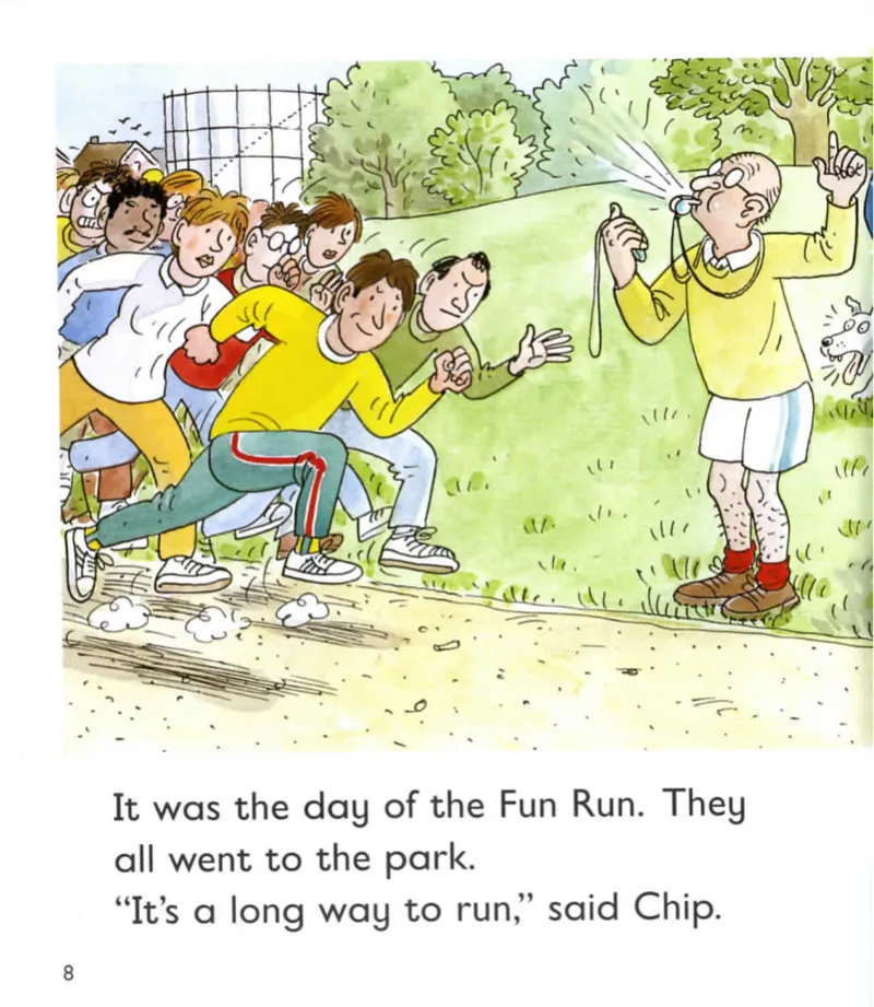 5-23Dad'sRun_Frank（小毛怪）老师爆笑阅读单词课（50个故事3000词）_牛津树5级别穿越单词课课件