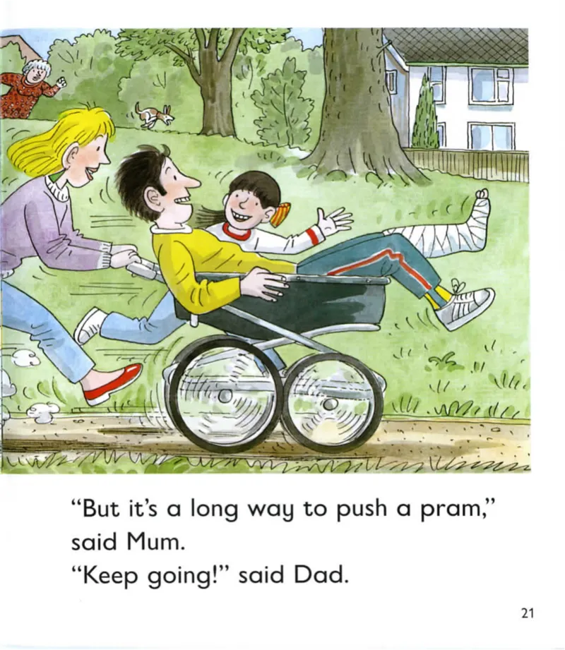 5-23Dad'sRun_Frank（小毛怪）老师爆笑阅读单词课（50个故事3000词）_牛津树5级别穿越单词课课件