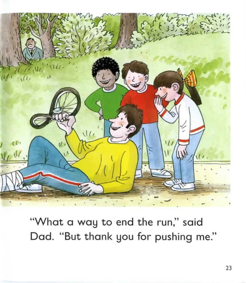 5-23Dad'sRun_Frank（小毛怪）老师爆笑阅读单词课（50个故事3000词）_牛津树5级别穿越单词课课件