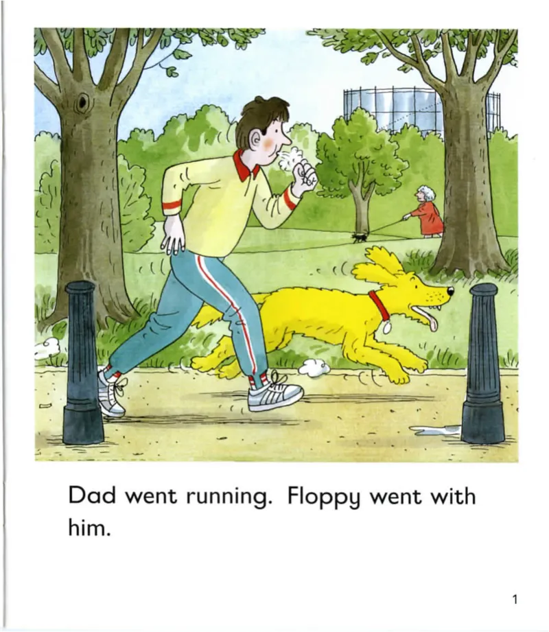 5-23Dad'sRun_Frank（小毛怪）老师爆笑阅读单词课（50个故事3000词）_牛津树5级别穿越单词课课件