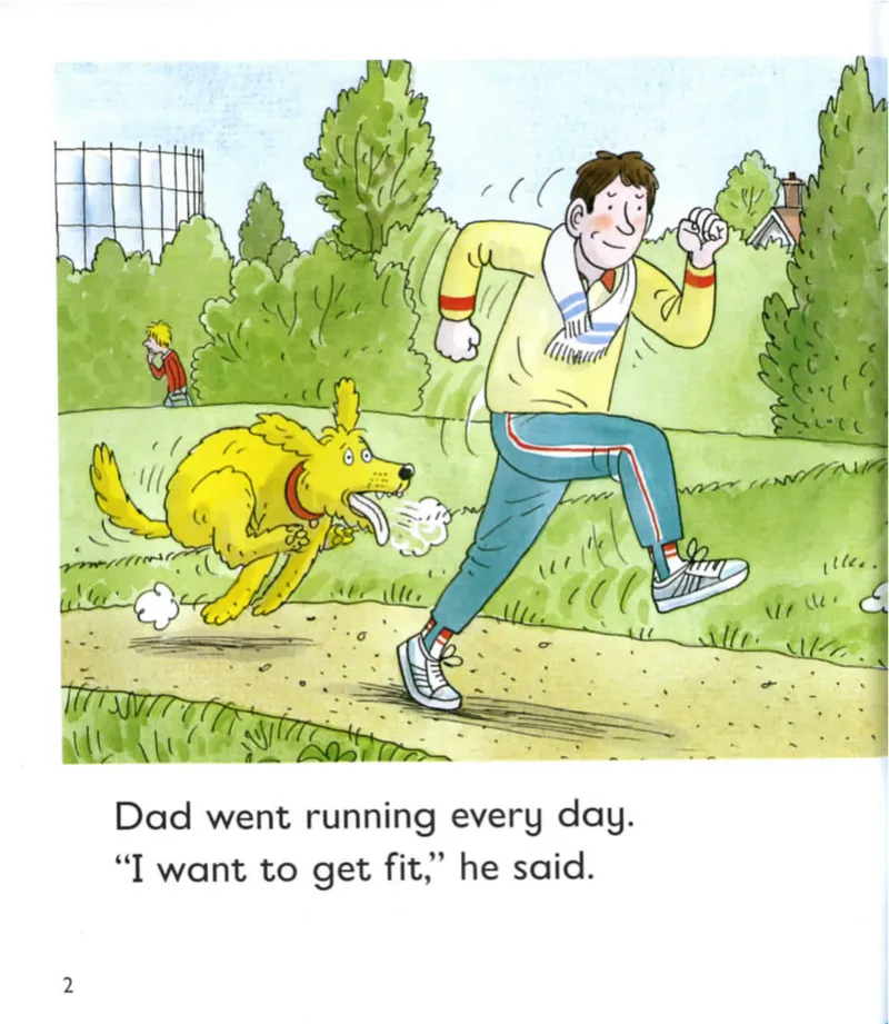 5-23Dad'sRun_Frank（小毛怪）老师爆笑阅读单词课（50个故事3000词）_牛津树5级别穿越单词课课件