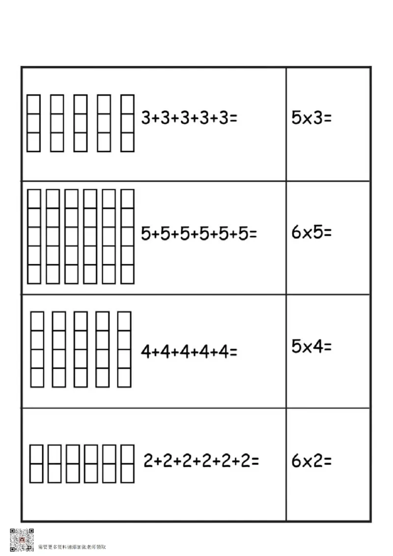 2.乘法的初步认识_一年级上下册资料_一年级上册小红书同款资料_一年级(1)