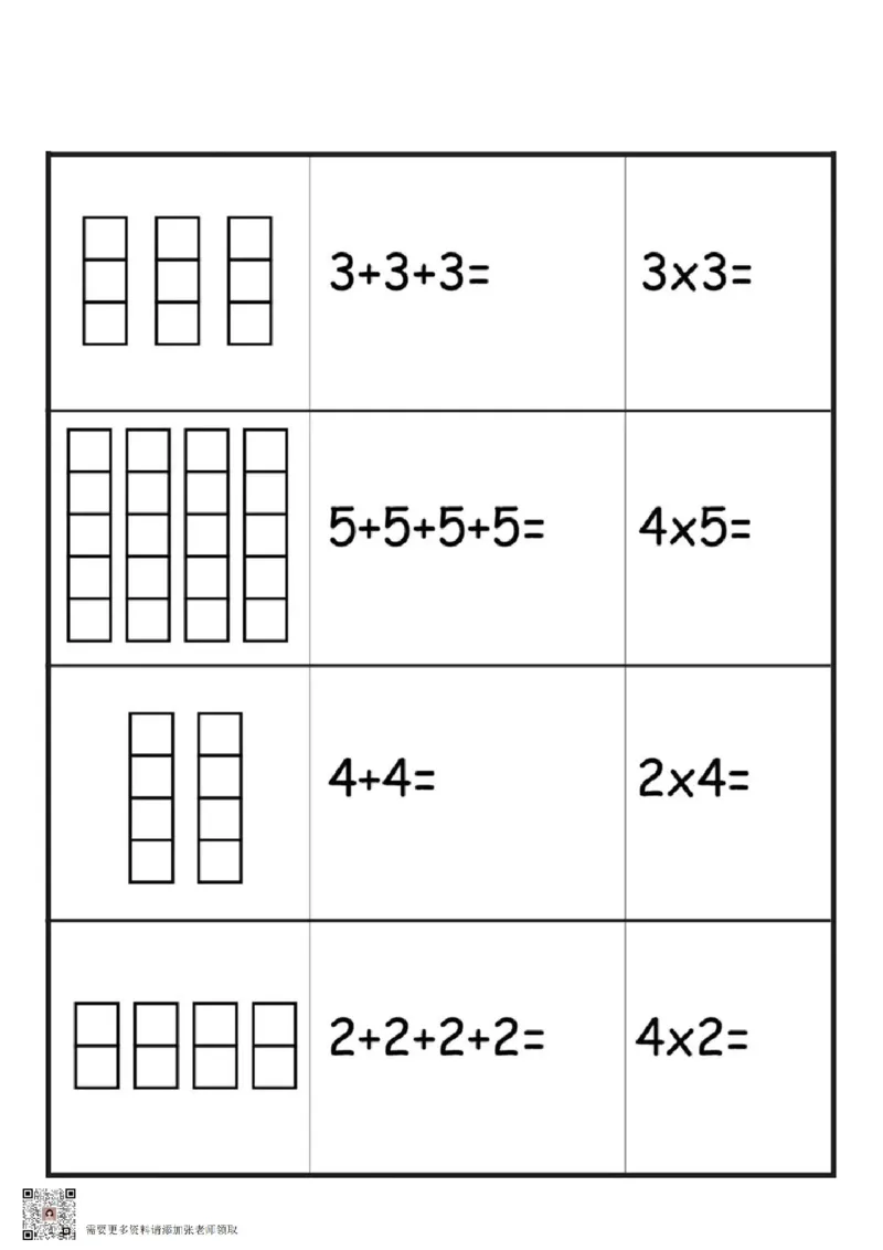 2.乘法的初步认识_一年级上下册资料_一年级上册小红书同款资料_一年级(1)