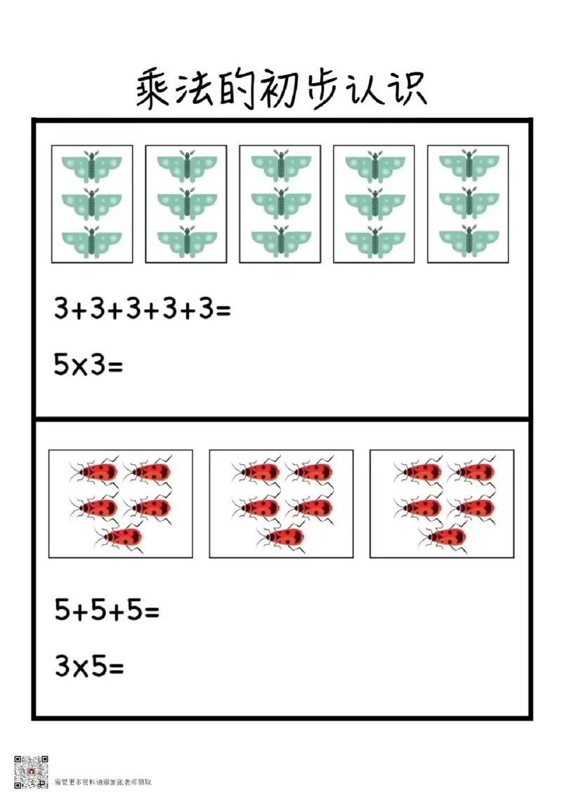2.乘法的初步认识_一年级上下册资料_一年级上册小红书同款资料_一年级(1)