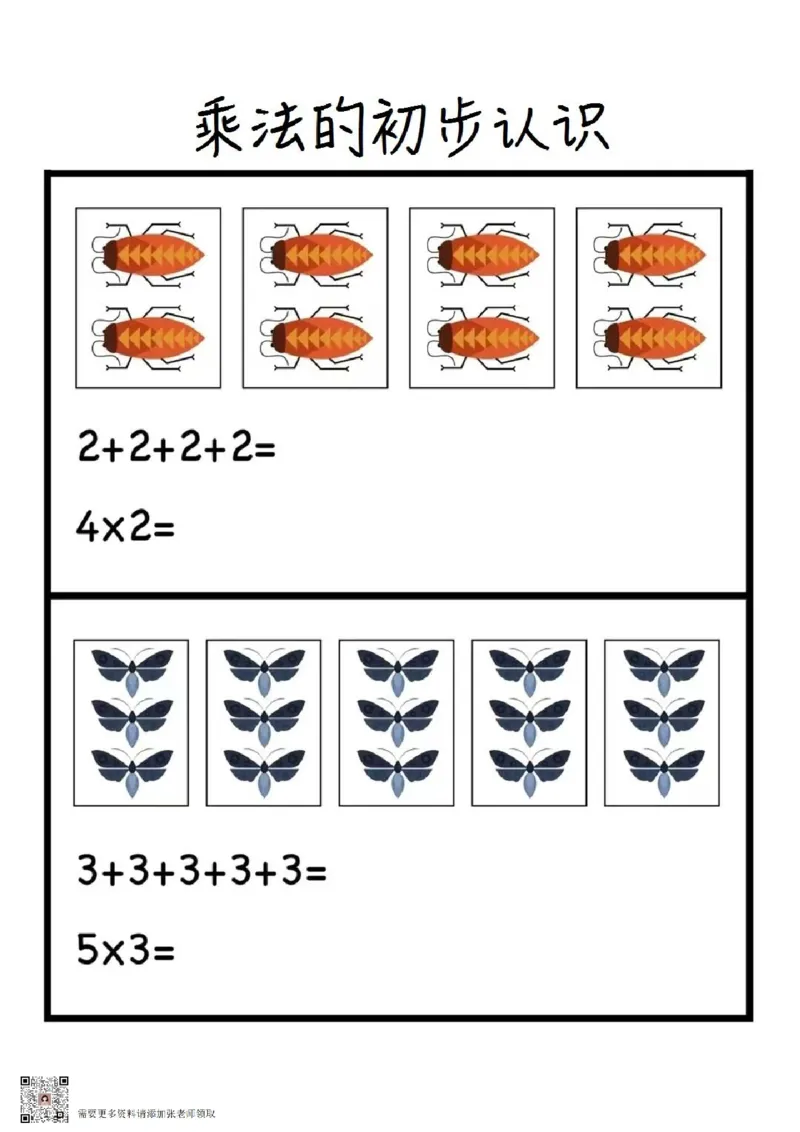 2.乘法的初步认识_一年级上下册资料_一年级上册小红书同款资料_一年级(1)