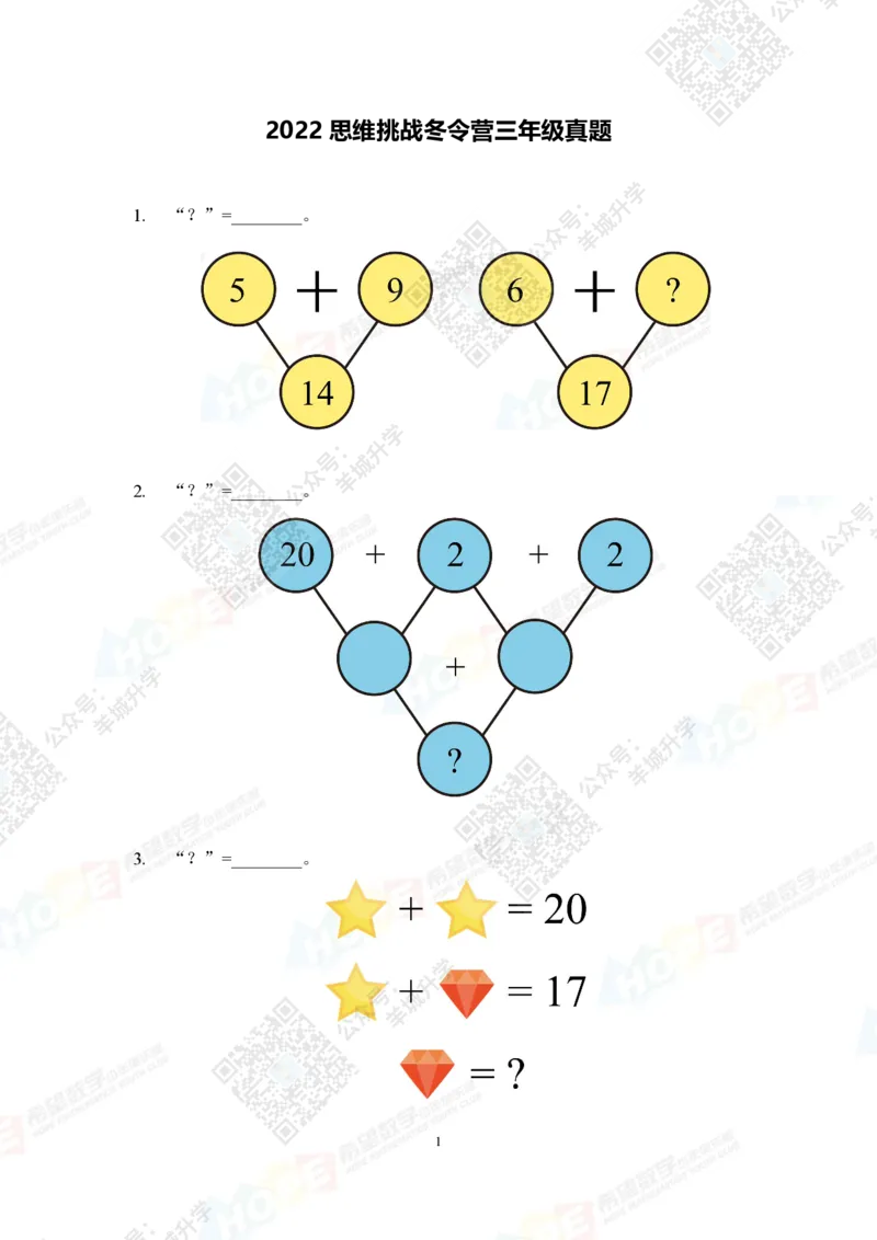 2022冬令营3年级_希望杯IHC