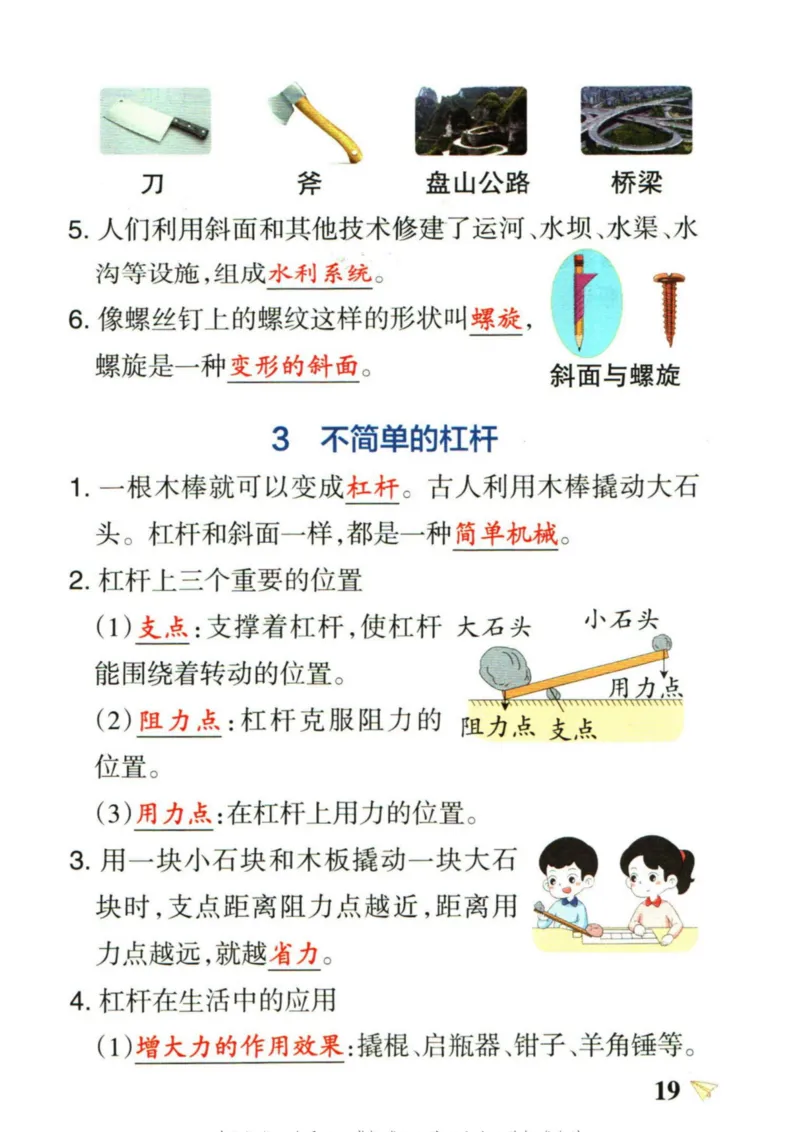 6年科学上册《基础知识手册》 教科版
