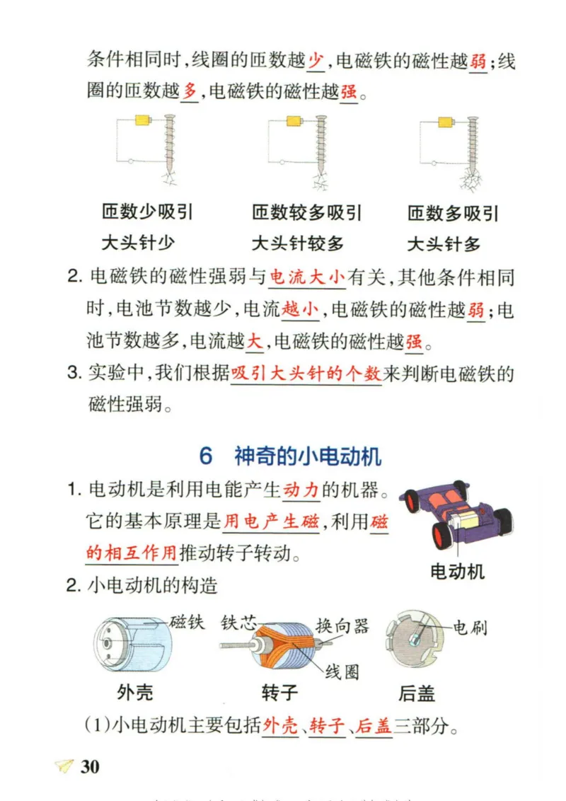 6年科学上册《基础知识手册》 教科版
