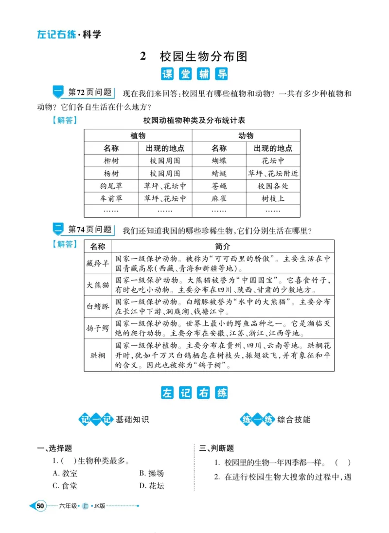 科学教科版左记右练6年级上册_2024年人教版小学数学一二三四五六年级上册下册期中期末试a0747_小学全科《同步练习+精品试卷》打包下载（1-6年级单元月考期中期末试卷）_小学科学