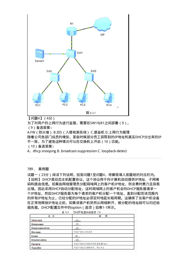 1403-计算机网络基础知识-138017_军队文职(1)_01.军队文职真题-专业课_（全）版本一（历年真题+章节练习+模拟题）_收发员兼通信员(军队文职-技能岗)_章节练习_纯题目