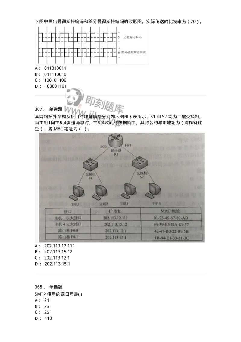 1403-计算机网络基础知识-138017_军队文职(1)_01.军队文职真题-专业课_（全）版本一（历年真题+章节练习+模拟题）_收发员兼通信员(军队文职-技能岗)_章节练习_纯题目