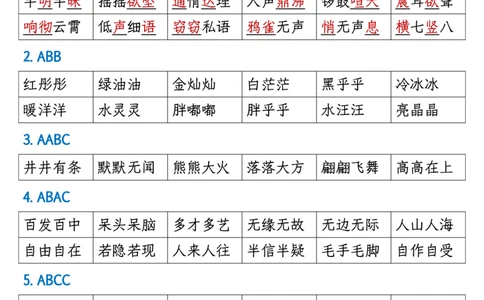 四年级语文上册全册高频知识点归纳_1-6语文上册知识点