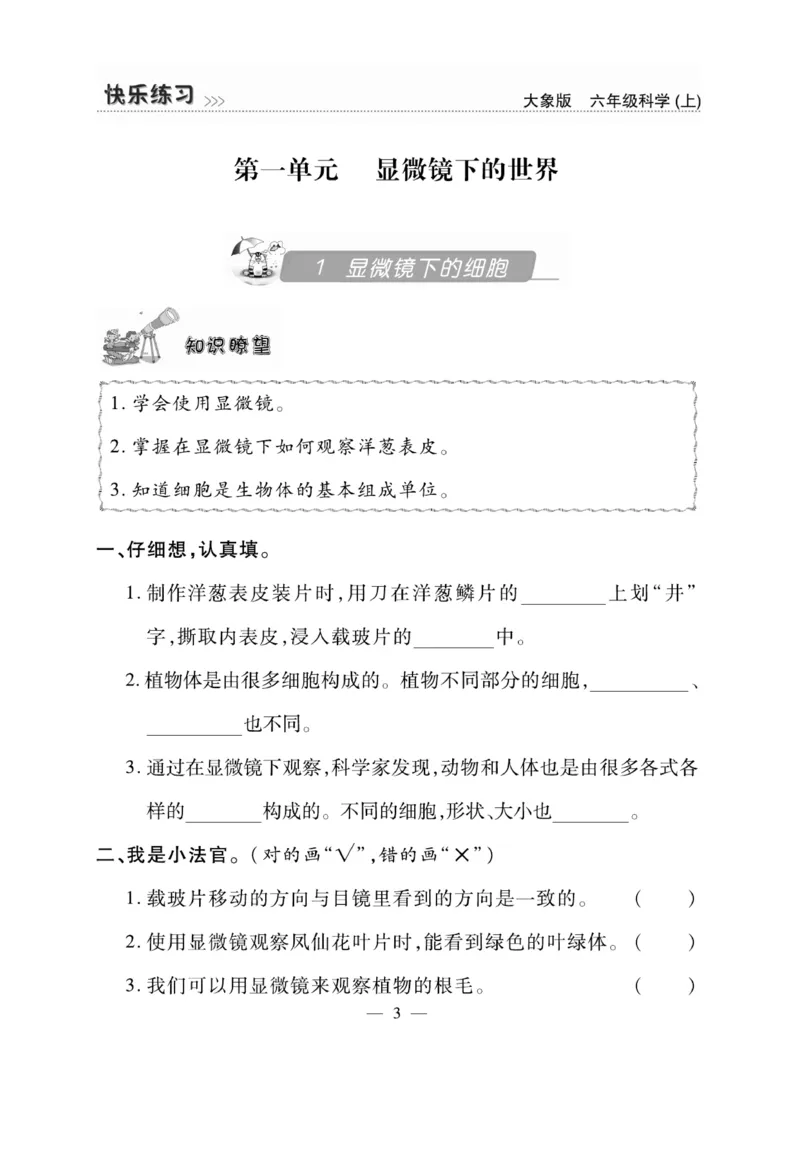 科学6年级大象版上册_2024年人教版小学数学一二三四五六年级上册下册期中期末试a0747_小学全科《同步练习+精品试卷》打包下载（1-6年级单元月考期中期末试卷）_小学科学_《快乐练习》