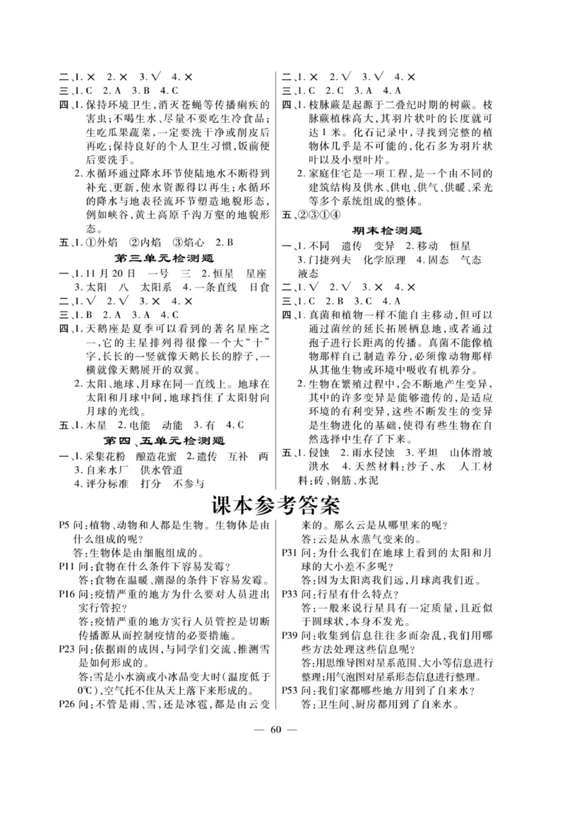 科学6年级大象版上册_2024年人教版小学数学一二三四五六年级上册下册期中期末试a0747_小学全科《同步练习+精品试卷》打包下载（1-6年级单元月考期中期末试卷）_小学科学_《快乐练习》