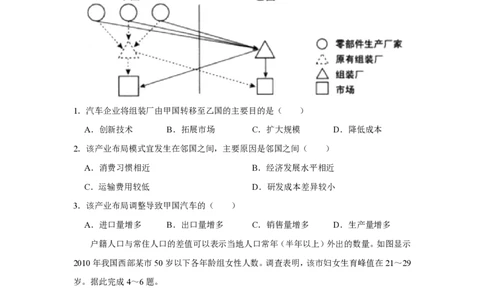 2020年高考地理试卷（新课标Ⅲ）（空白卷）_地理历年高考真题_新&middot;PDF版2008-2025&middot;高考地理真题_地理（按省份分类）2008-2025_2008-2025&middot;（西藏）地理高考真题