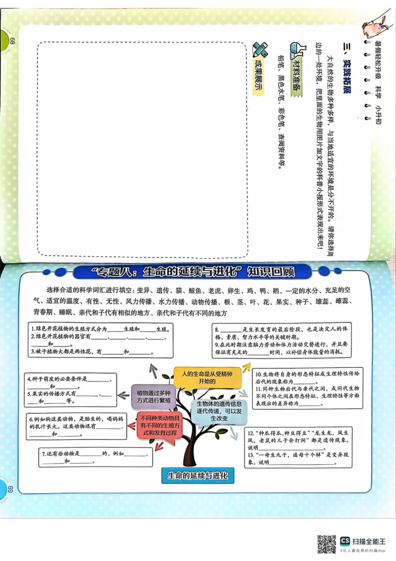 暑假轻松升级科学小升初_2024年人教版小学数学一二三四五六年级上册下册期中期末试a0747_小学全科《同步练习+精品试卷》打包下载（1-6年级单元月考期中期末试卷）_小学科学