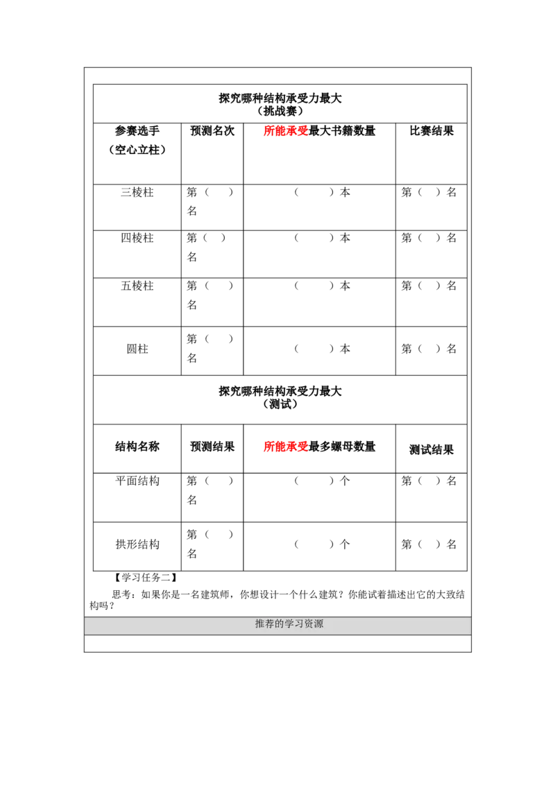 1208三年级科学(人教版)建筑中的结构(二)-3学习任务单_三年级上下册资料_小学三年级学习资料-25年更新版_3-09、小学三年级科学上册_人教鄂教版_学习任务单