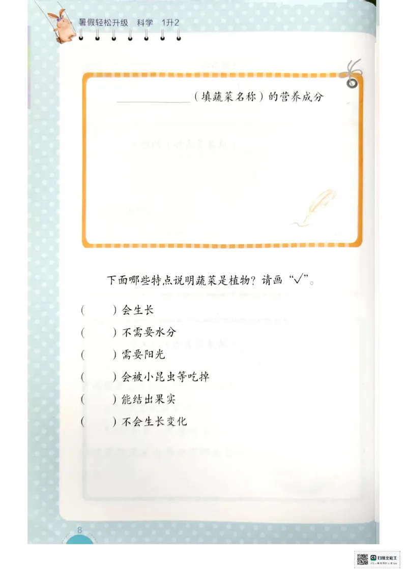 暑假轻松升级科学1升2_2024年人教版小学数学一二三四五六年级上册下册期中期末试a0747_小学全科《同步练习+精品试卷》打包下载（1-6年级单元月考期中期末试卷）_小学科学