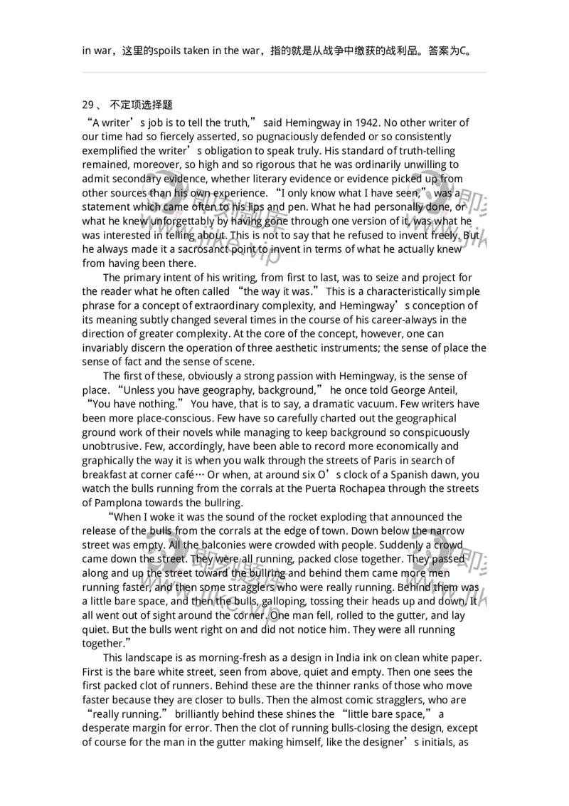 340506-阅读理解2-174340_军队文职(1)_01.军队文职真题-专业课_（全）版本一（历年真题+章节练习+模拟题）_英语言文学(军队文职)_章节练习_题目+解析