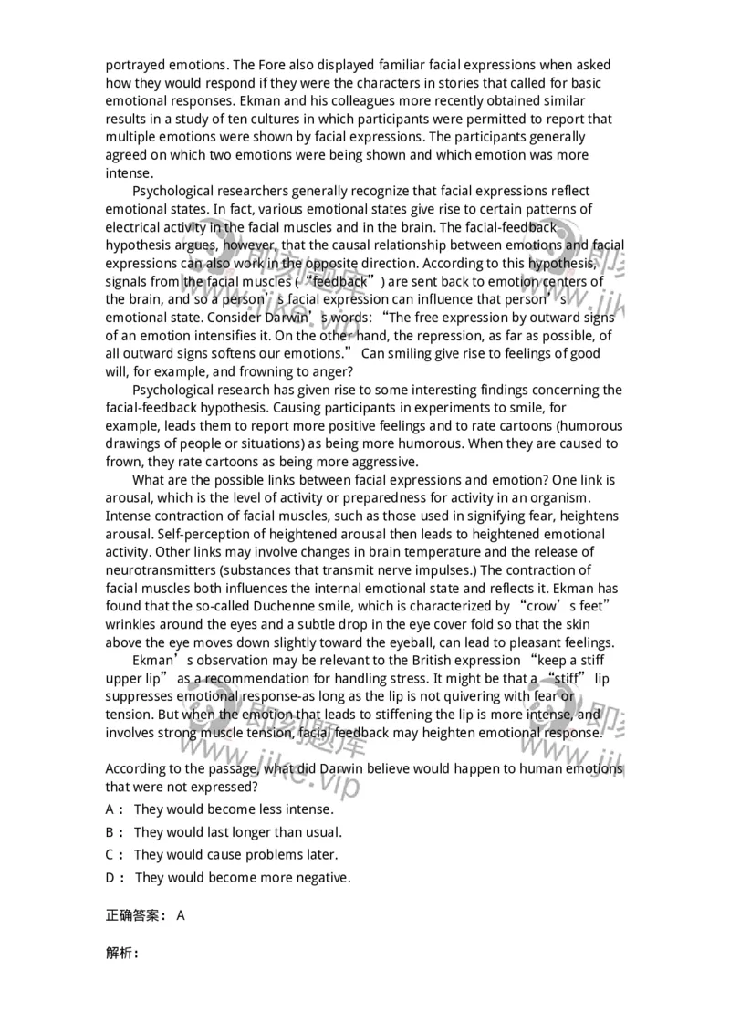 340506-阅读理解2-174340_军队文职(1)_01.军队文职真题-专业课_（全）版本一（历年真题+章节练习+模拟题）_英语言文学(军队文职)_章节练习_题目+解析