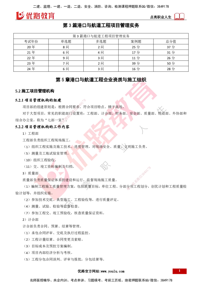 25年一建《港口实务》精讲总讲义打印版_2026年一级建造师_2026年一建港航_2025年一建港航SVIP_02-基础精讲✿高端面授✿深度强化_08-港航《强化精讲班》陈冬铭YL推荐
