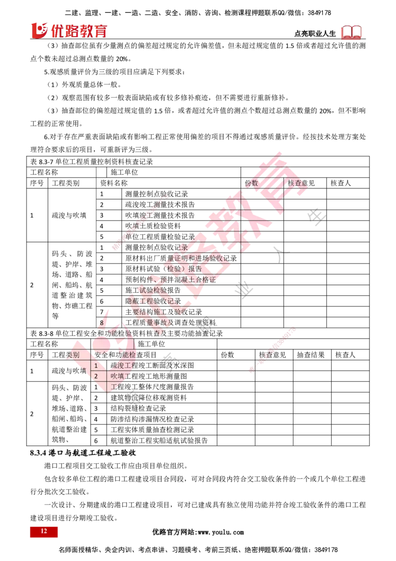 25年一建《港口实务》精讲总讲义打印版_2026年一级建造师_2026年一建港航_2025年一建港航SVIP_02-基础精讲✿高端面授✿深度强化_08-港航《强化精讲班》陈冬铭YL推荐