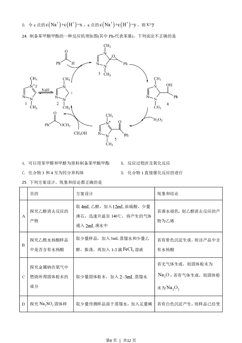 2021年高考化学试卷（浙江）（6月）（空白卷）_历年高考真题合集_化学历年高考真题_新&middot;PDF版2008-2025&middot;高考化学真题_化学（按试卷类型分类）2008-2025_自主命题卷&middot;化学（2008-2025）(1)