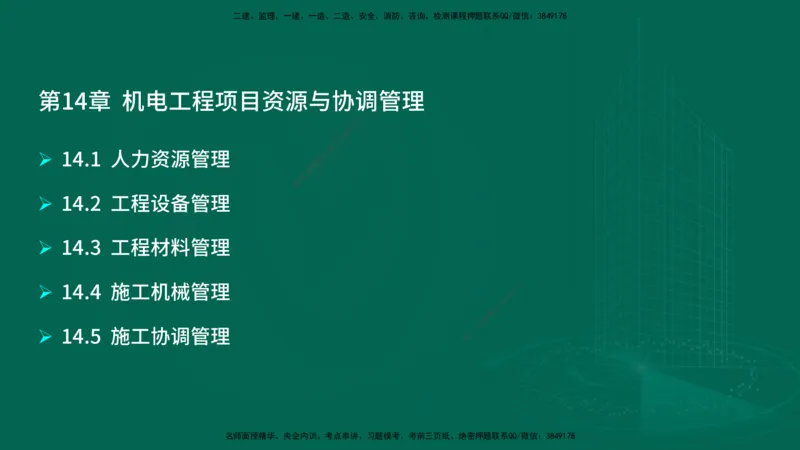 25年一建《机电实务》大V精讲第14章讲义在线版_2026年一级建造师_2026年一建机电_2025年一建机电SVIP_02-基础精讲✿高端面授✿深度强化_32-机电《强化精讲班》王建波YL